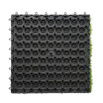 Outsunny Gazon Synthétique 22pcs 30x30cm Herbe 25mm Vert