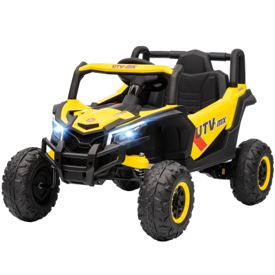AIYAPLAY Voiture Électrique Enfants 12V Buggy Jaune avec Télécommande