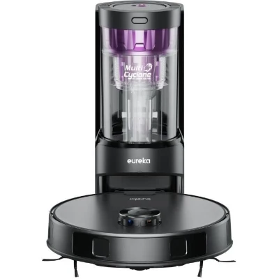 EUREKA E20 Plus - Aspirateur Robot avec Station de Vidange Automatique - 8000 Pa - Anti Enchevetrement - Évitement d'Obstacles 3D