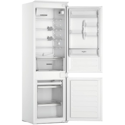 Réfrigérateur combiné - WHIRLPOOL - WHC18D011C2FR - 2 portes - Encastrable - 268 L - Classe D - 54 x 54,5 x 177 cm - Blanc