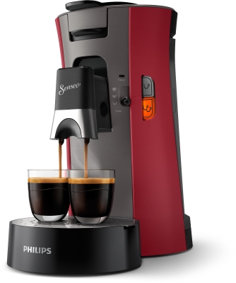 Cafetiere a dosette - PHILIPS - SENSEO - CSA240/91 - Select - Rouge