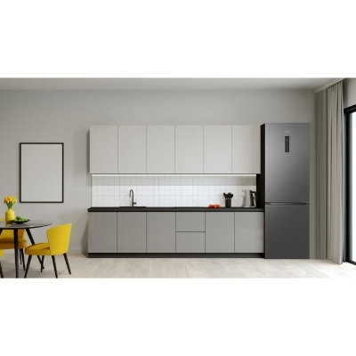 Réfrigérateur combiné - TCL - RP318BSC0 - 2 portes - Classe C - 318 L - 59,5 x 65 x 185 cm - Gris Quartz