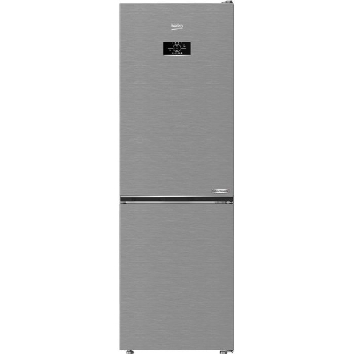 Réfrigérateur combiné - BEKO Série bPro500 - B5RCNE365HXB - 2 portes - 316 L - Classe D - 59,5 x 66,3 x 186,5 cm - Métal brossé