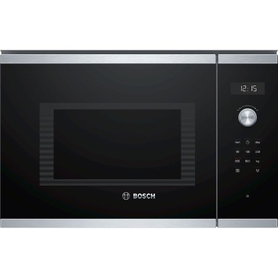 Micro-ondes encastrable - BOSCH Série 6 - BFL554MS0 - Noir / Inox - 59,4 x 38,8 x 38,3 cm