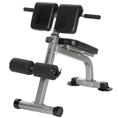 Bancă Romană Reglabilă și Pliabilă Multifuncțională, Capacitate 150 kg, Argintie