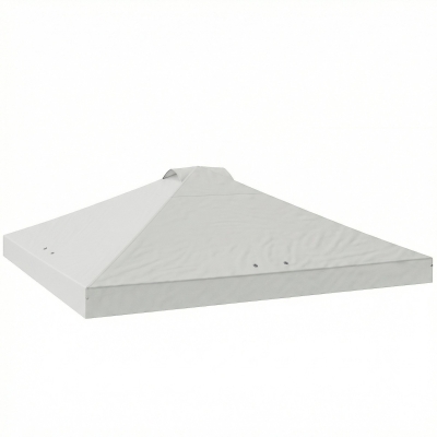 Outsunny Toldo de Pérgola de Recambio 3x3 m Techo de Repuesto para Carpa Plegable de Tela Oxford 210D Protección UV 50+ Blanco