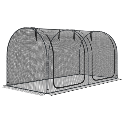 Siatka ochronna do roślin 2,5x1,2mm, z drzwiami, stalowa rama