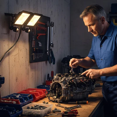 Lampa robocza HOMCOM 50W, regulowana, 3 tryby, aluminium, elastycznie używana, czarna