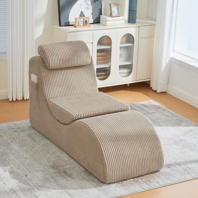 Poltrona moderna ed ergonomica da soggiorno, Kaki