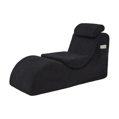 Poltrona moderna ed ergonomica da soggiorno, Nero