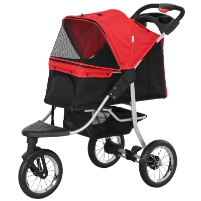 PawHut hondentrolley hondenbuggy rood zwart