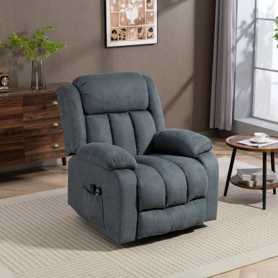HOMCOM Power Lift Recliner Chair with Massage Grey