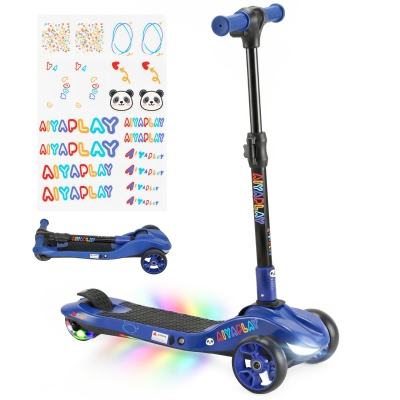 AIYAPLAY Trottinette Enfant 3 Roues Pliable 8 km/h Bleu