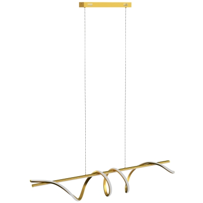 HOMCOM Pendant Light Gold Tone 3 Colour Temperatures