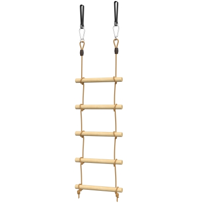 AIYAPLAY Échelle d'Escalade Bois 5 Niveaux Enfants 3-8 Ans