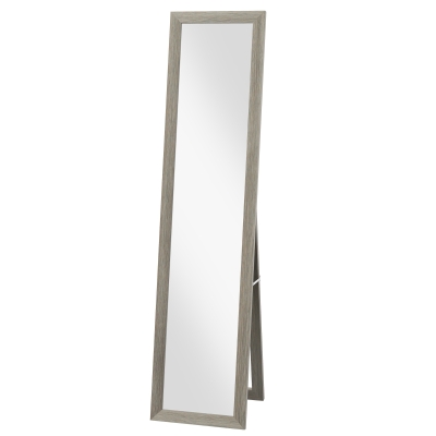 HOMCOM Miroir Pleine Longueur 37x157cm Rectangulaire Gris