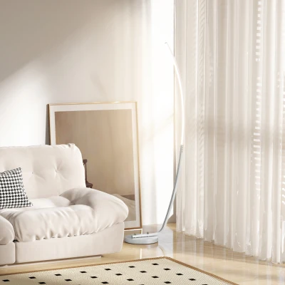 Lampa LED stojąca z ściemniaczem, włącznik nożny, nowoczesna