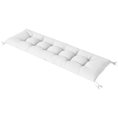 Outsunny Coussin Banc Extérieur 198x65x13 cm UV50+ Crème