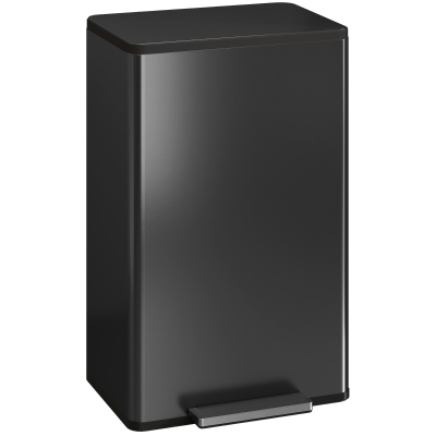HOMCOM 45L Pedal Bin with Soft-Close Lid for Kitchen