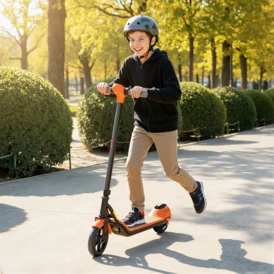 SPORTNOW Kids Electric Scooter with LED Display, Green