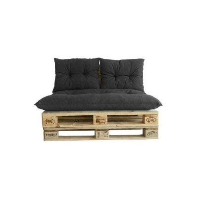 Kit palette classic - Matelas ardoise + 2 coussins dossier - JARDIN PRIVE