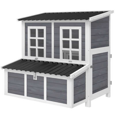 chicken coop 100L x 86W x 100Hcm Light Grey