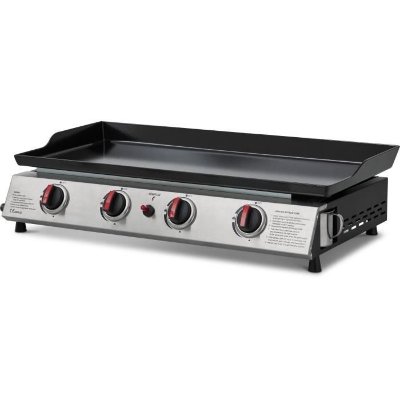 COOKING BOX Plancha gaz  CALI - 4 feux - 9,6 kW - 82x45x22 cm - Surface de cuisson en acier: 77x35 cm