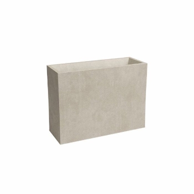 ARTEVASI Jardiniere haute - SYDNEY - Plastique - Creme - 80 cm - 50 L - Dimensions: 79.5x295x68 cm