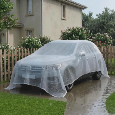 Outsunny Lona impermeable 4 x 6 m 140g/m² Lona de tejido robusta resistente al desgarro resistente a los rayos UV lona protectora con ojales reforzados Blanco