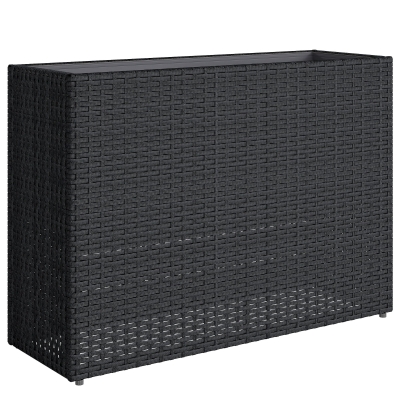 Outsunny Fioriera rialzata 81 x 28 x 58 cm Nero