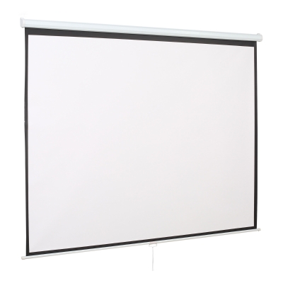 HOMCOM Telo per Proiettore da 120" Regolabile Bianco e Nero