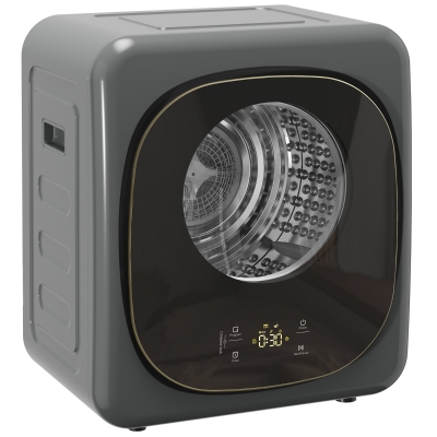 HOMCOM 4kg Compact Vented Tumble Dryer 800W Grey