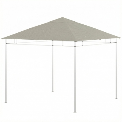 Outsunny Tela de repuesto para pabellón pérgola carpa cubierta de reemplazo gazebo jardín poliéster 180 g/m² 3 x 3 m gris