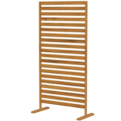 Outsunny Claustra Bois Autoportant 80x40x170cm Marron Jardin
