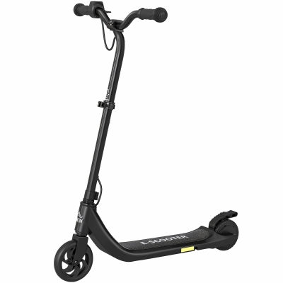 HOMCOM 120W Electric Scooter, E-Scooter, Adjustable Height, Rear Brake, for Ages 6+, Black