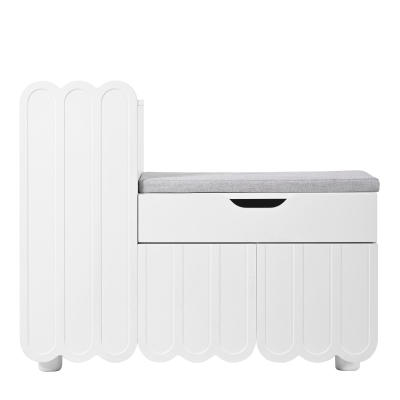 Scarpiera moderna a 3 ante, Bianco