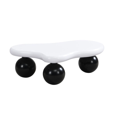 Table basse style nuage, Blanc+Noir