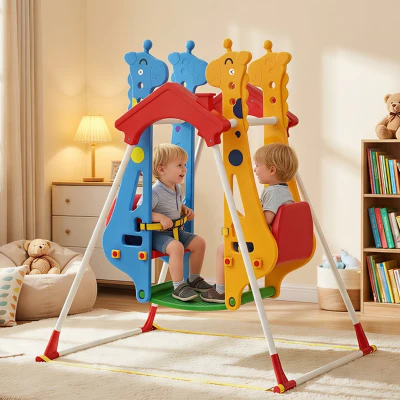 AIYAPLAY Altalena per Bambini 114x94x134.5cm Multicolore