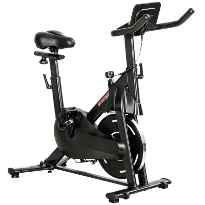 SPORTNOW Cyclette Magnetica Regolabile con Display LCD Nero