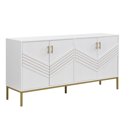 Credenza moderna a 4 ante, Bianco