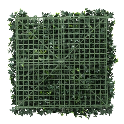 Outsunny Haies Artificielles Vert 50x50cm Set de 6 Anti-UV Jardin