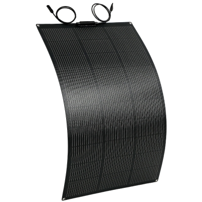 HOMCOM Pannello solare 98,5cm x 58cm x 2,2cm Nero