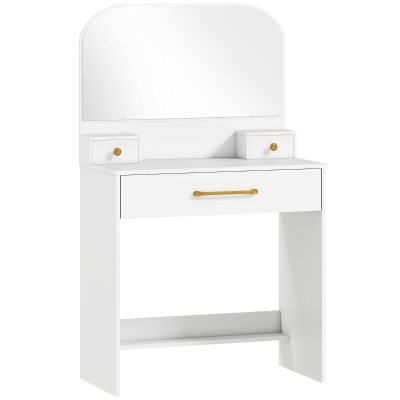 HOMCOM Toeletta 80cm x 40cm x 135cm Bianco