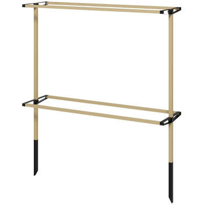 Outsunny Treillis Métal Extensible pour Baies et Fruits