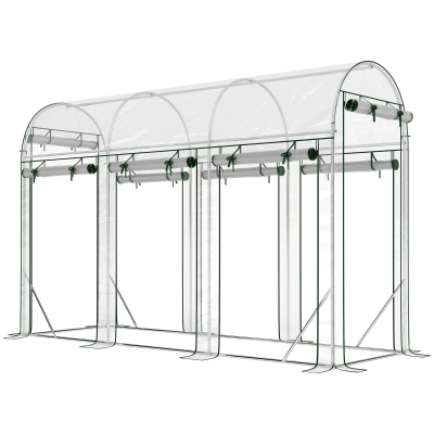 Outsunny Serra da giardino 295x100x197cm trasparente