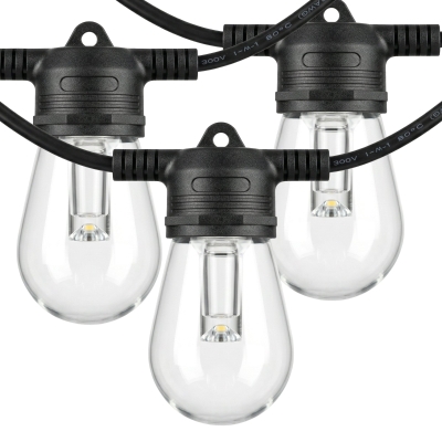 HOMCOM Catena luminosa 1680cm x 4,5cm x 9,1cm Nero