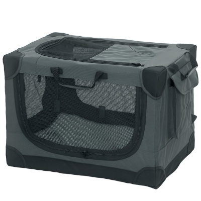 PawHut Caisse Pliable Chien 4kg Tissu Oxford Vert Armée