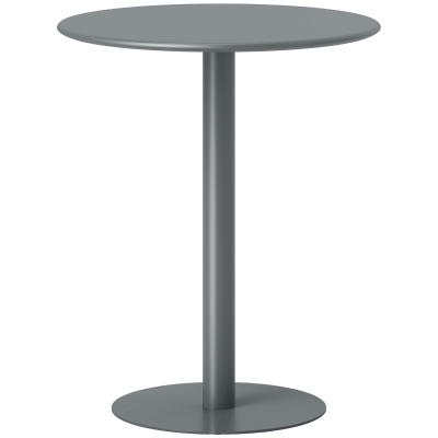 HOMCOM Tavolo da pranzo 60cm x 60cm x 72cm Grigio