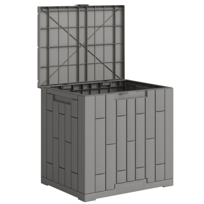 Outsunny Baule da Giardino 227L 56x44x54 cm Grigio