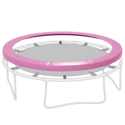 SPORTNOW Housse Trampoline Ø366cm Étanche Résistante Rose